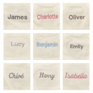 Bashful Tulip Pink Bunny with Personalised Cream Jumper