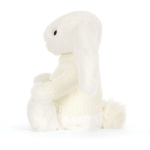 Bashful Luxe Bunny Luna with Personalised Cream Jumper