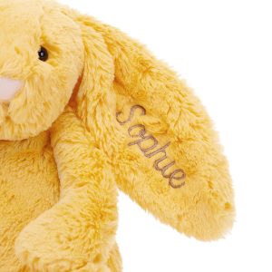 Personalised Bashful Sunshine Bunny Medium